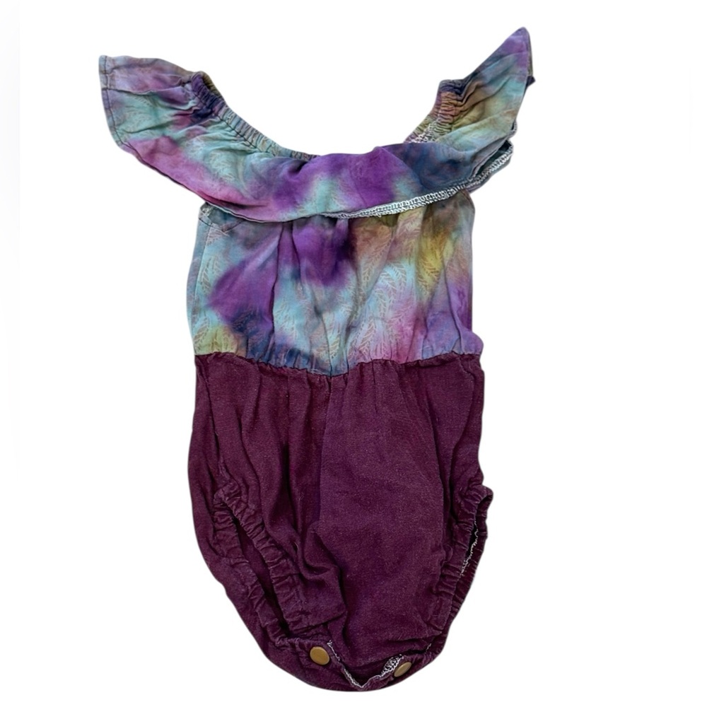 Tie-dyed baby bubble romper Size 12-18 Months